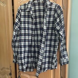 Plaid Button-Up Shirt